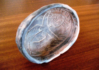 Bowl with Etched Woman