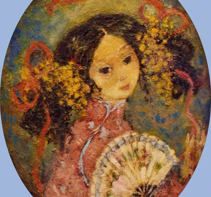 Chinese Girl with Fan II