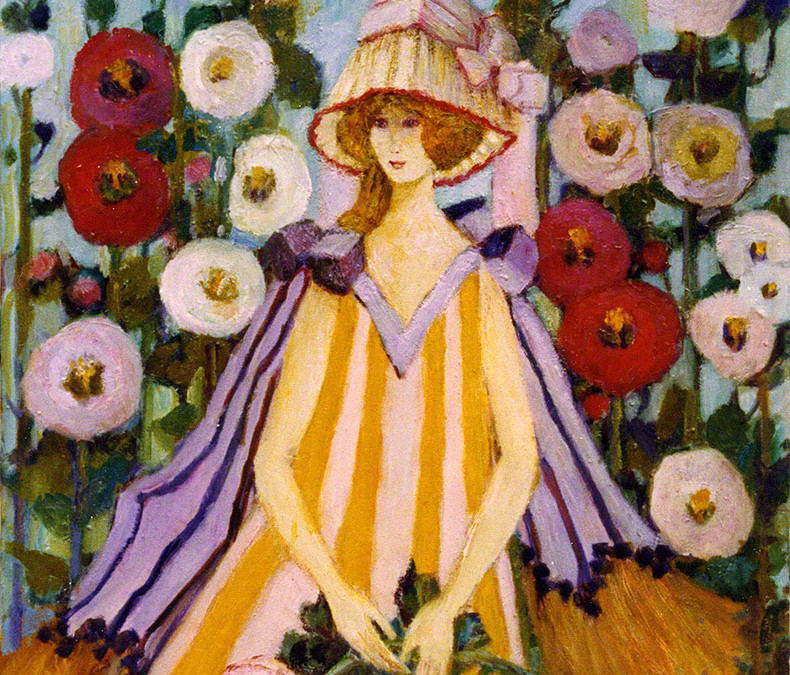 Lady of The Hollyhocks